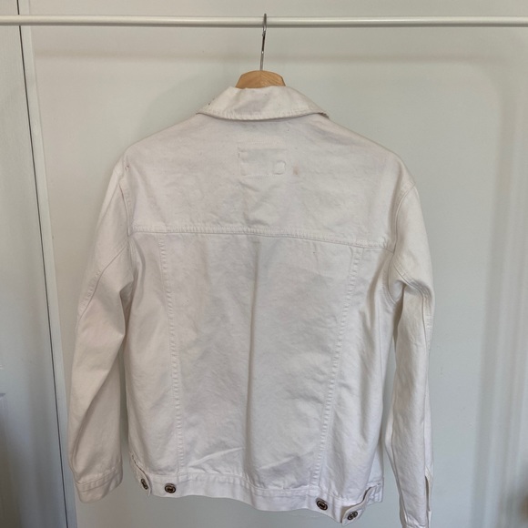 FOREVER 21 WHITE DENIM JACKET - Picture 3 of 7
